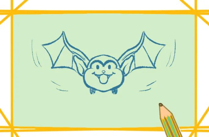 蝙蝠简笔画怎么画图片步骤