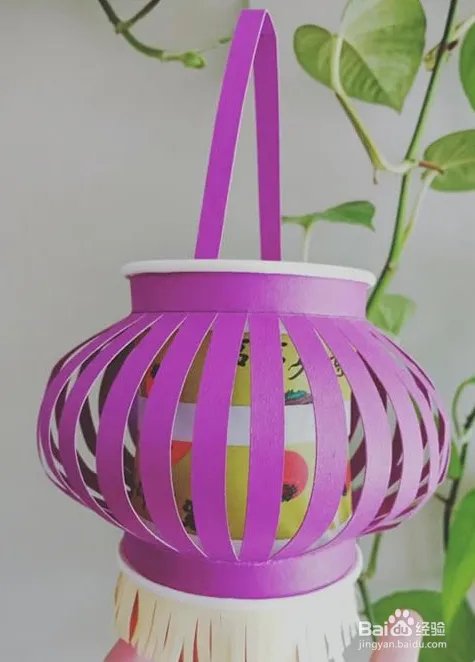 彩色卡纸手工制作灯笼 步骤 教程