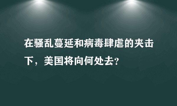 在骚乱蔓延和病毒肆虐的夹击下，美国将向何处去？