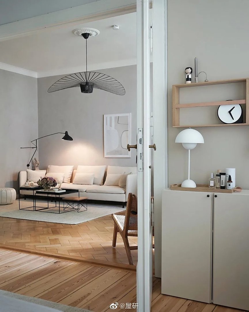 舒适家，木质、藤编家具增添自然质感ins：tthese_be...