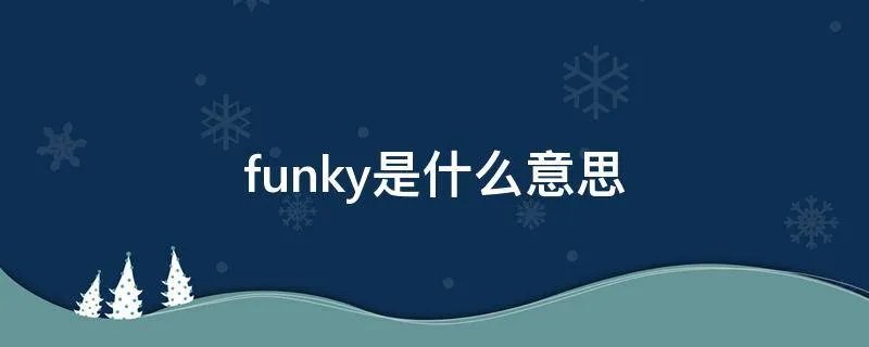 funky是什么意思