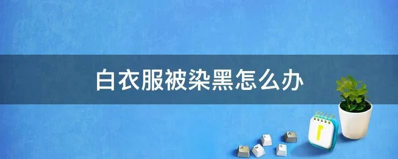 白衣服被染黑怎么办