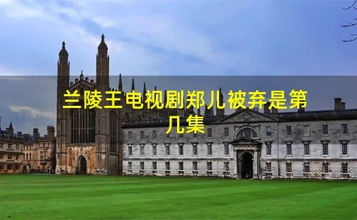 兰陵王电视剧郑儿被弃是第几集