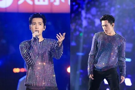 杨洋逛夜市被偶遇 跨年晚会劲歌热舞燃爆全场