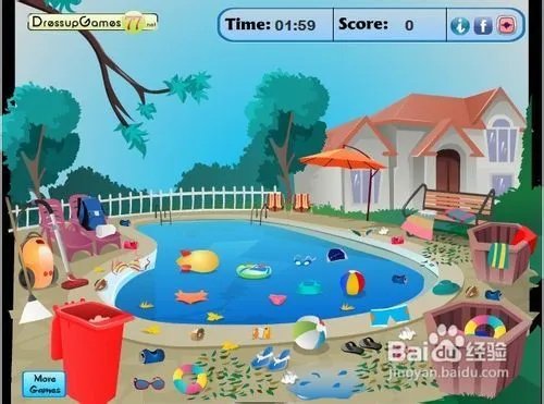 打扫游泳池卫生怎么玩呢？