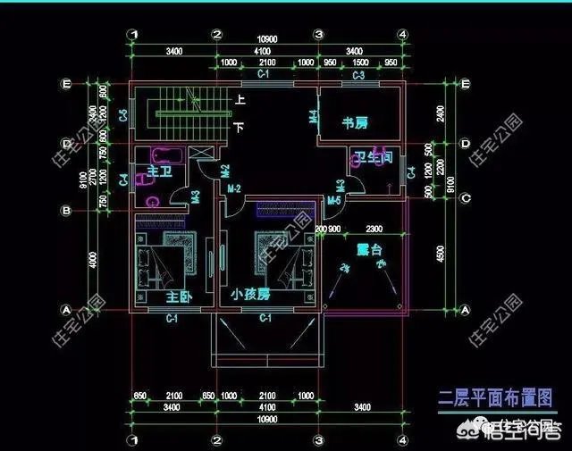在农村盖占地90平米，二层小楼该怎么设计？