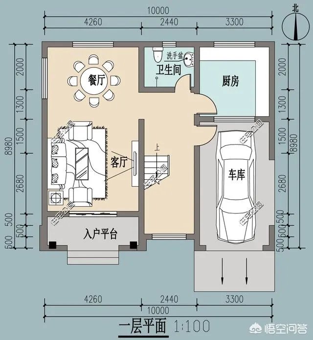 在农村盖占地90平米，二层小楼该怎么设计？