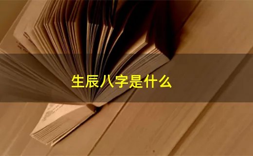 生辰八字是什么