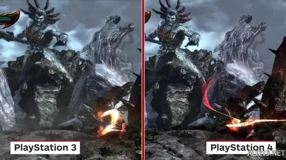 差别好巨大啊！《战神3重制版》PS3/PS4画面对比