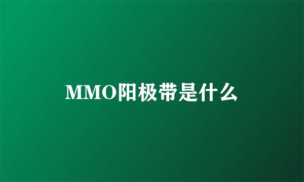 MMO阳极带是什么