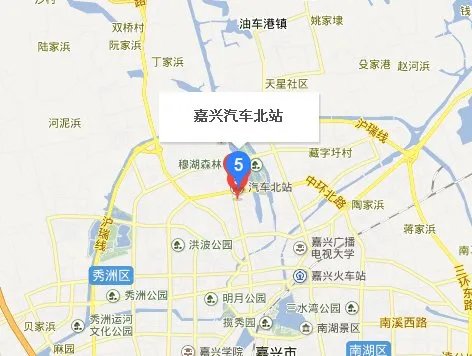嘉兴北站在地图是是什么名字?
