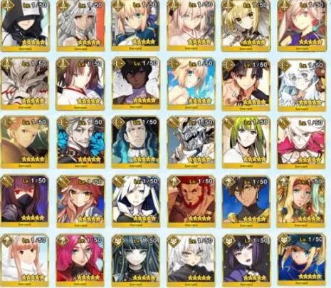 命运冠位指定fgo二周年福袋从者汇总 全限定英灵