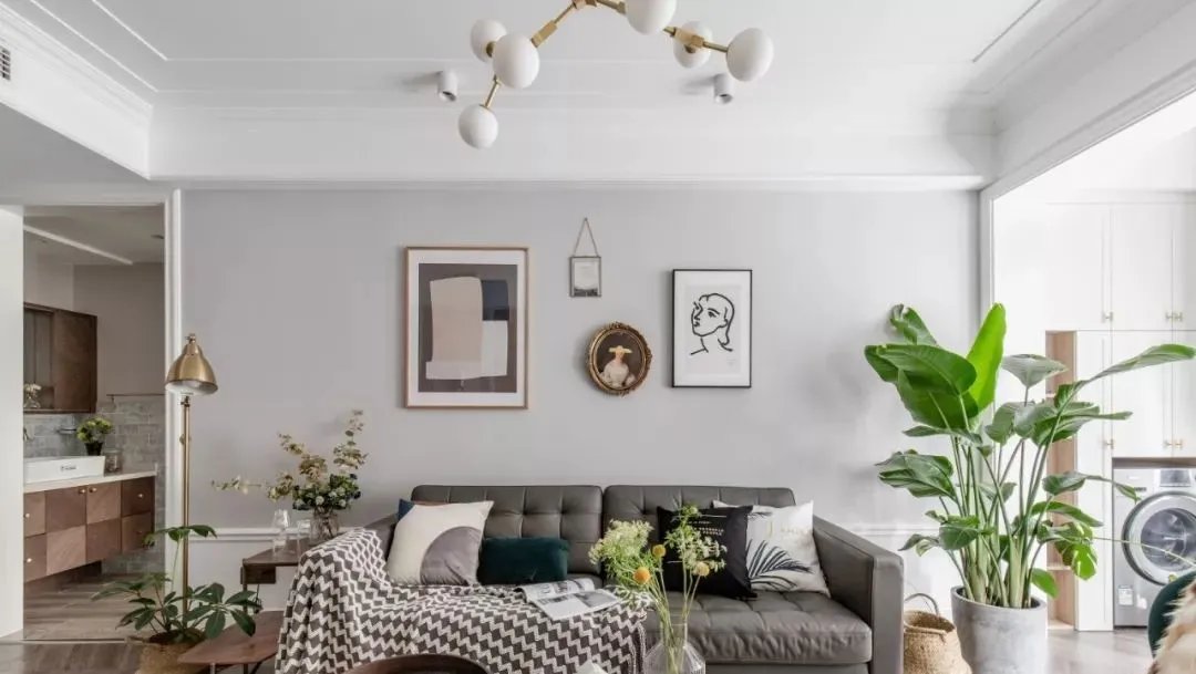 大冶东风人家120㎡简约风格装修效果图，浅灰色调自然系简约风，超唯美！