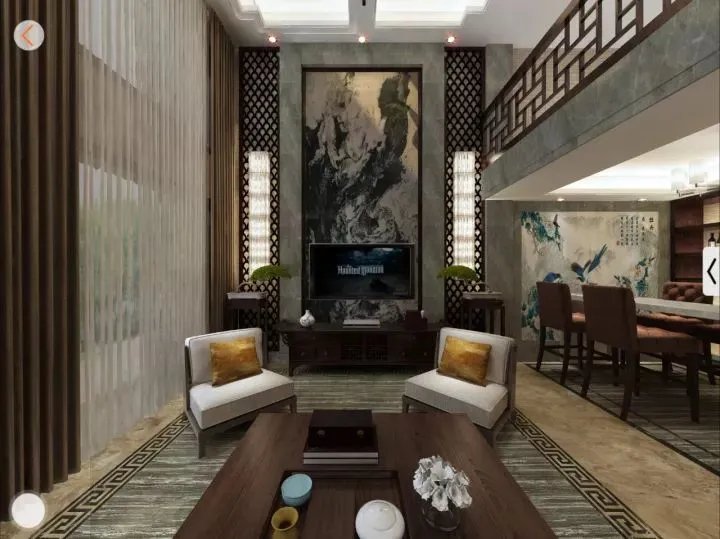 不知道背景墙用什么合适？看了天然石材山水画再决定。