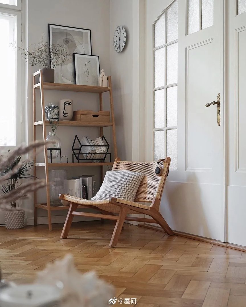 舒适家，木质、藤编家具增添自然质感ins：tthese_be...