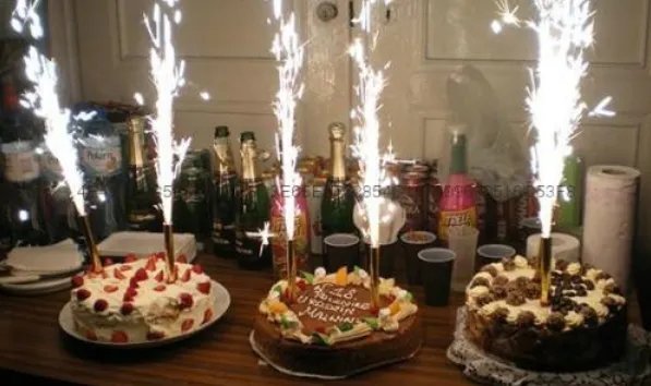 蛋糕烟火如何点