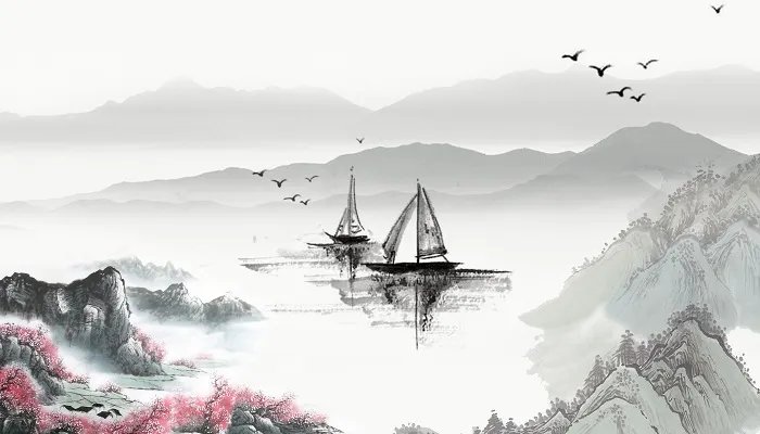 白雨跳珠乱入船上一句