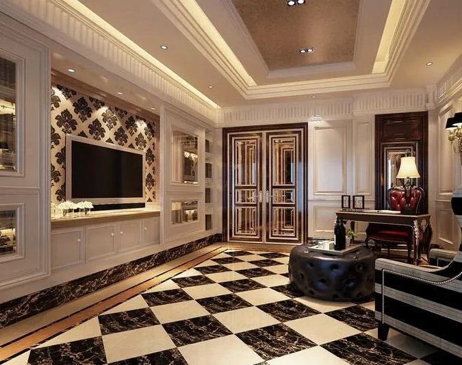 欧式电视背景墙效果图 比电视更好看的电视背景墙