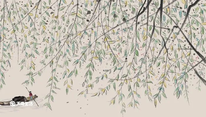 碧玉妆成一树高万条垂下绿丝绦诗句的意思是什么