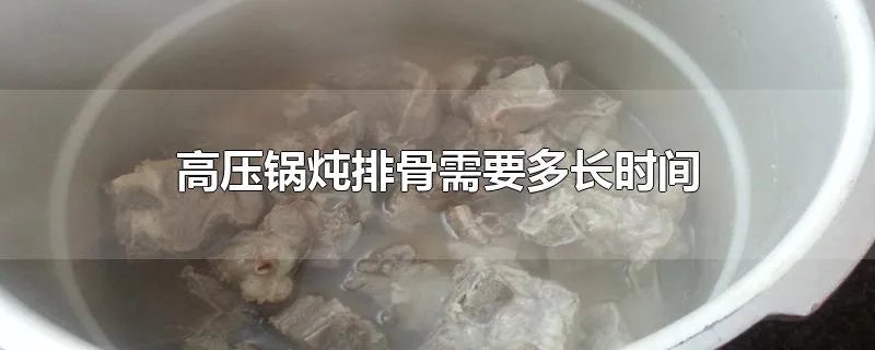 高压锅炖排骨需要多长时间