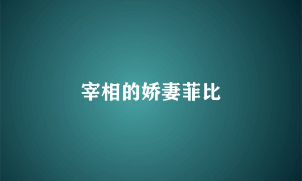 宰相的娇妻菲比