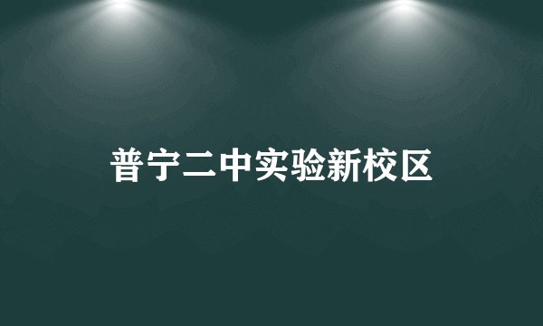 普宁二中实验新校区