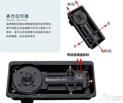 玻璃门地弹簧价格 玻璃门地弹簧安装调整方法