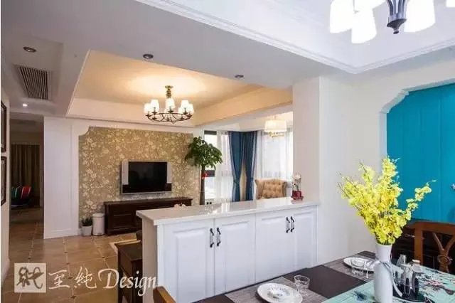 《沫蓝》105平美式by设计师：石头