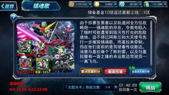 SD敢达强袭战线全主题关卡介绍 主题关卡敌方配置与伤害加成机体说明