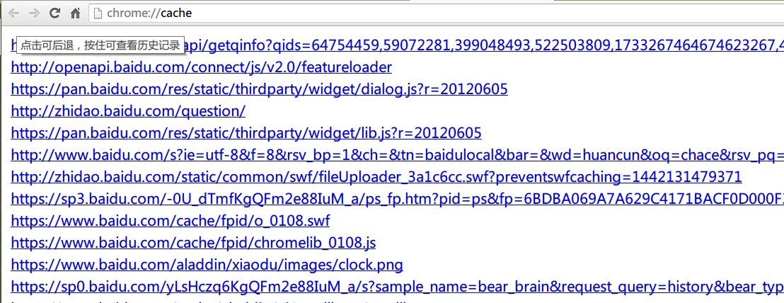 枫树浏览器的缓存文件夹