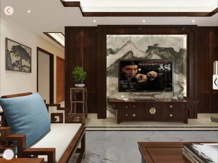 不知道背景墙用什么合适？看了天然石材山水画再决定。