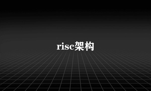 risc架构