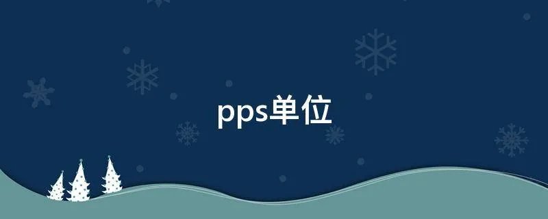 pps单位