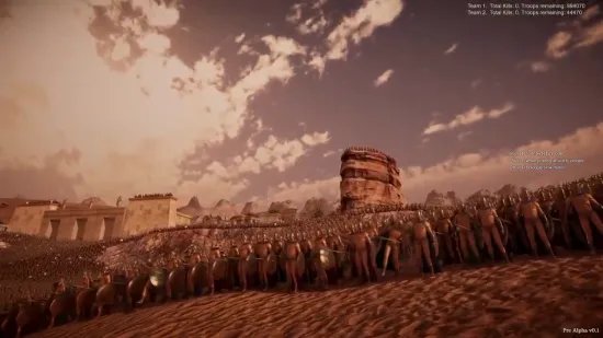 《史诗战争模拟器2》新演示 同屏1000万人浴血奋战