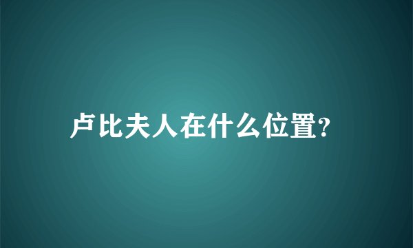 卢比夫人在什么位置？