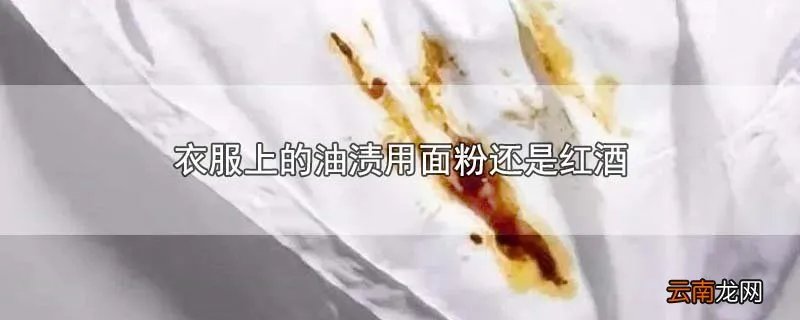 衣服上的油渍用面粉还是红酒