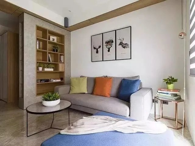 60㎡现代简约风格装修效果图，素雅的色调超喜欢！