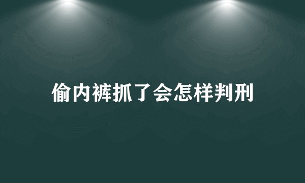 偷内裤抓了会怎样判刑