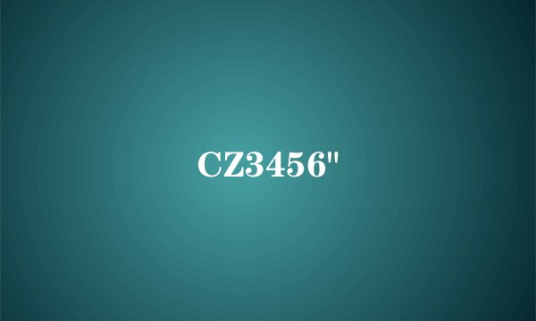 CZ3456