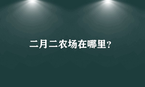 二月二农场在哪里？