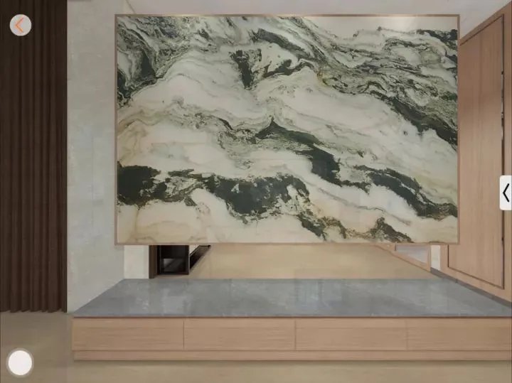 不知道背景墙用什么合适？看了天然石材山水画再决定。