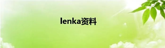 lenka资料
