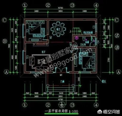 在农村盖占地90平米，二层小楼该怎么设计？