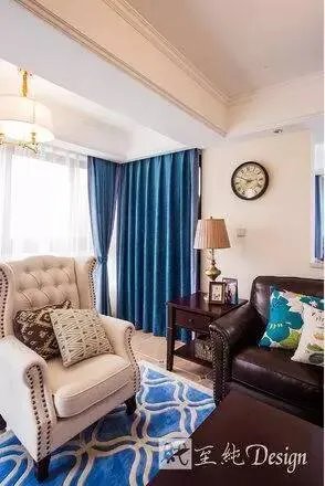 《沫蓝》105平美式by设计师：石头