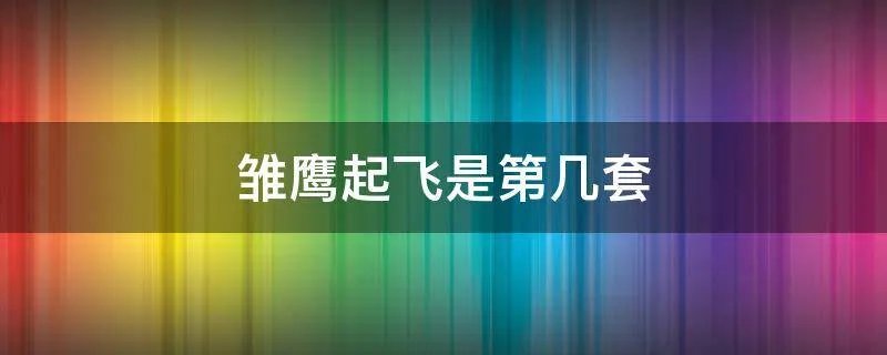 雏鹰起飞是第几套