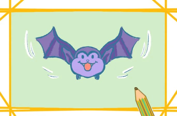 蝙蝠简笔画怎么画图片步骤
