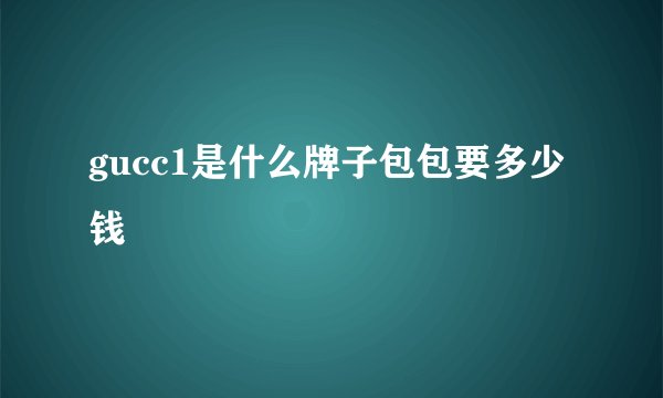 gucc1是什么牌子包包要多少钱