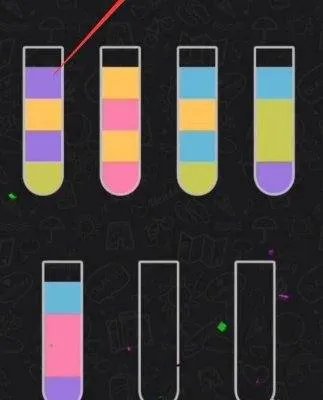 美团小游戏果汁排序第160关怎么玩