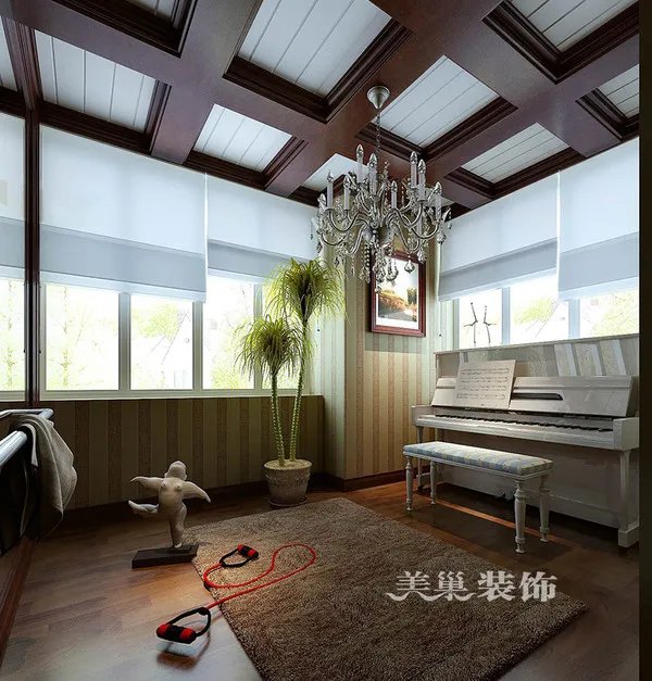 郑州美景鸿城200平新中式风格,魅力中国风