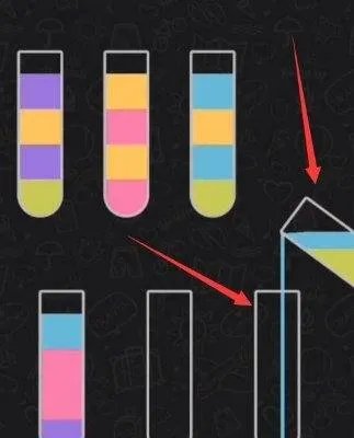 美团小游戏果汁排序第160关怎么玩